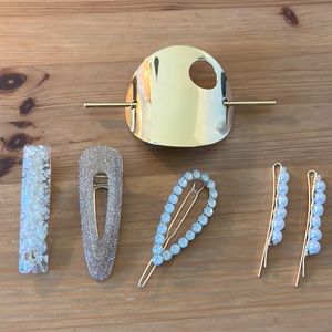 Hair accessories 6 pieces never used, very good quality
